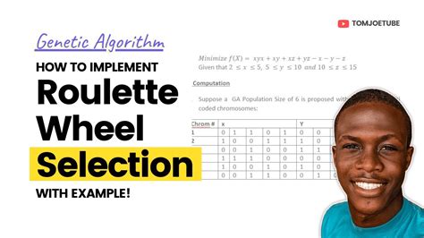 EASY Roulette Wheel Selection Method with Example .
